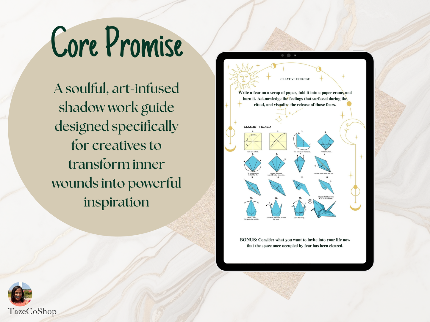 The Muse & The Mirror: Printable and Digital Art Therapy Workbook