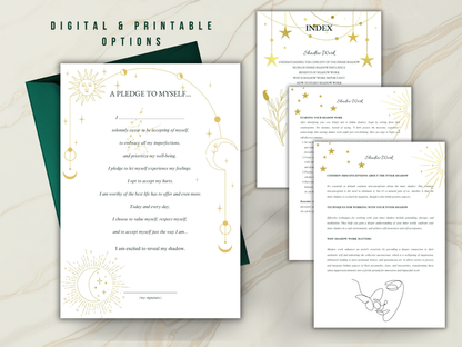 The Muse & The Mirror: Printable and Digital Art Therapy Workbook