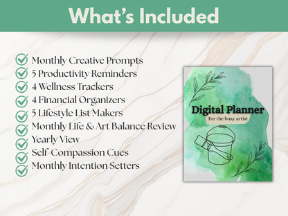 Digital Planner - For The Busy Artist