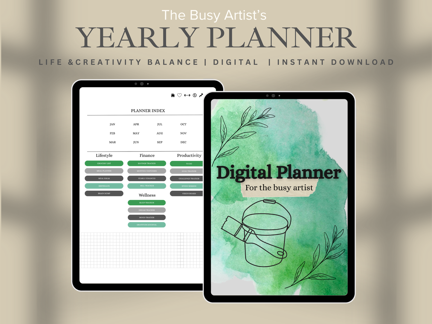 Digital Planner - For The Busy Artist